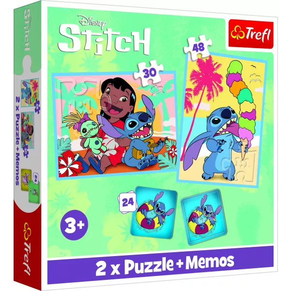 Trefl: Lilo&Stitch puzzle și joc de memorie