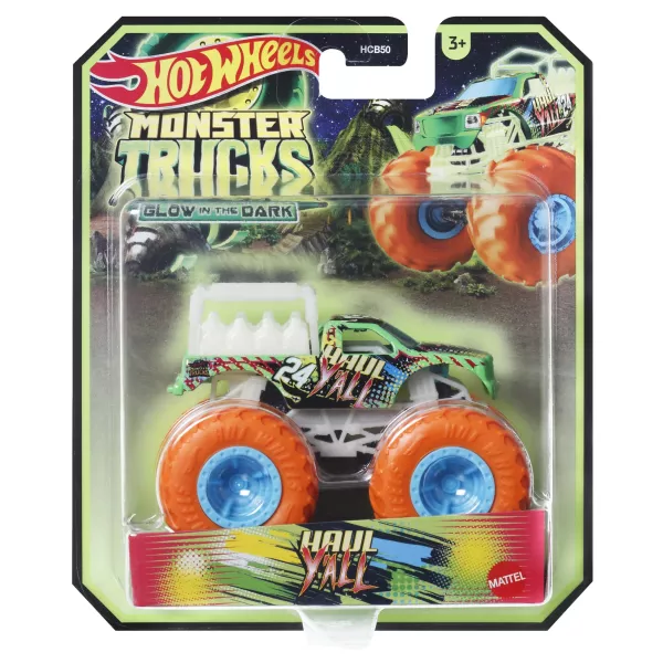 Hot Wheels: Sötétben világító Monsters Truck - Haul Yall