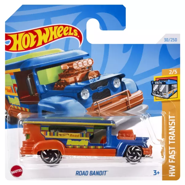 Hot Wheels: Road Bandit mașinuță - albastru - portocaliu