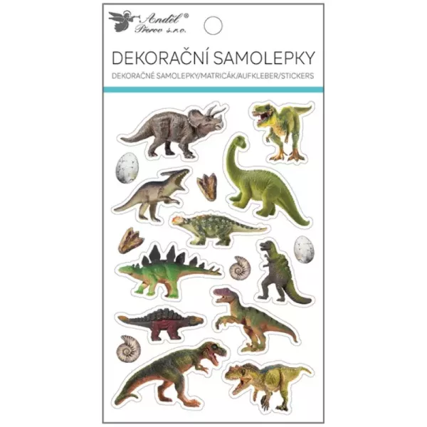Set de autocolante cu dinosauri - 11 x 19 cm