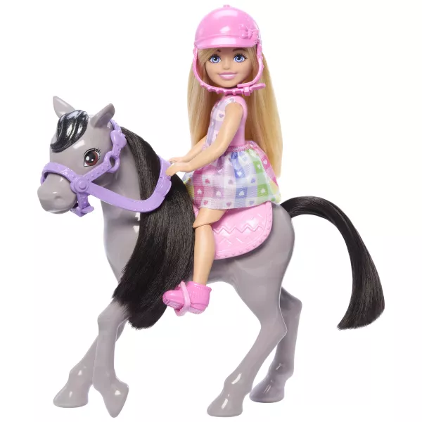 Barbie: Chelsea baba és pónija játékszett