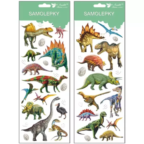 Set de autocolante cu dinosauri - 12 x 30 cm , diferite