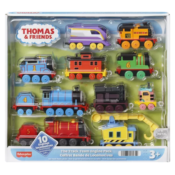 Thomas și prietenii : set de locomotive - 10 buc