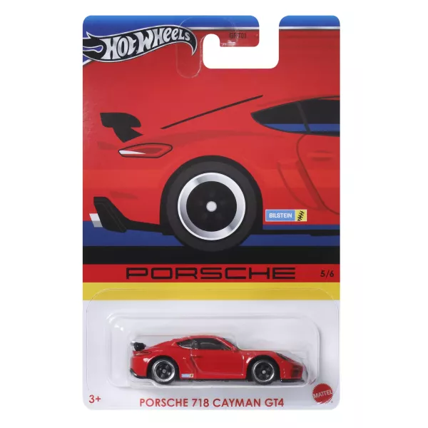 Hot Wheels: Porsche 718 Cayman GT4 kisautó, 1:64