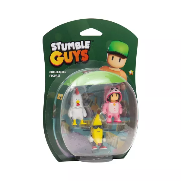 Stumble Guys: Figurák szettben - 3 db-os, többféle