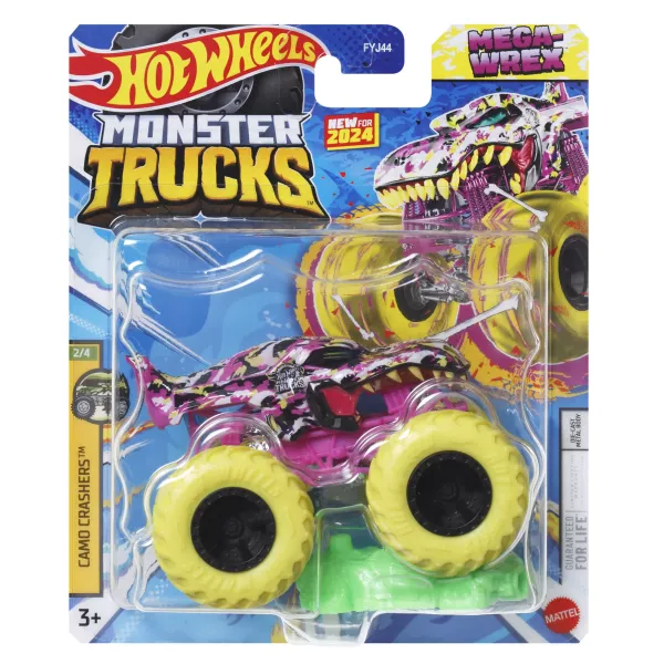 Hot Wheels Monster Trucks: Mega Wrex kisautó, 1:64