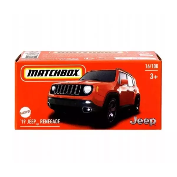 Matchbox: 19 Jeep Renegade kisautó papírdobozban