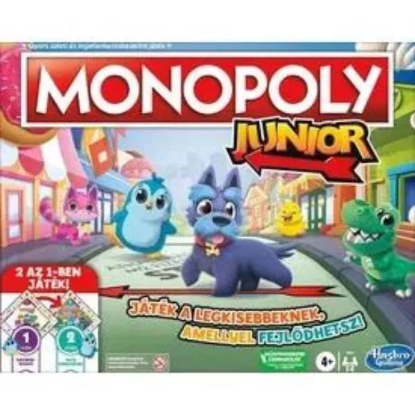 Monopoly Junior: 2 în 1 joc de societate limba maghiară