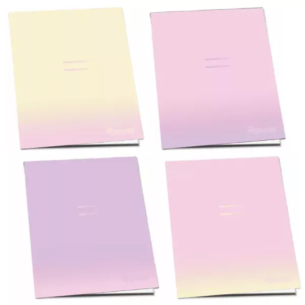Pulse: Pastel Colours caiet cu linii, A5 - diferite