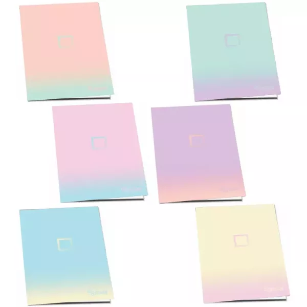 Pulse: Pastel Colours caiet cu pătrățele, A4 - diferite