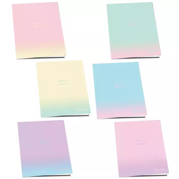 Pulse: Pastel Colours caiet cu linii, A4 - diferite