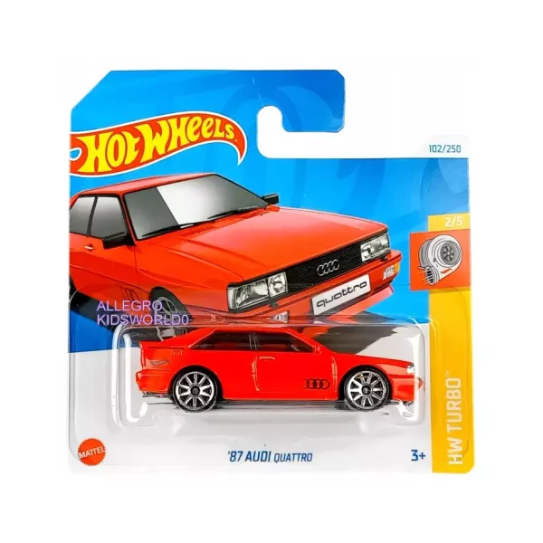 Hot Wheels: 87 Audi Quattro kisautó