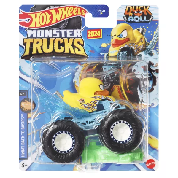 Hot Wheels Monster Trucks: Duck N Roll kisautó, 1:64
