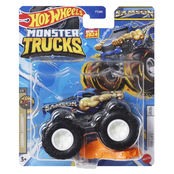 Hot Wheels Monster Trucks: Samson mașinuță, 1:64
