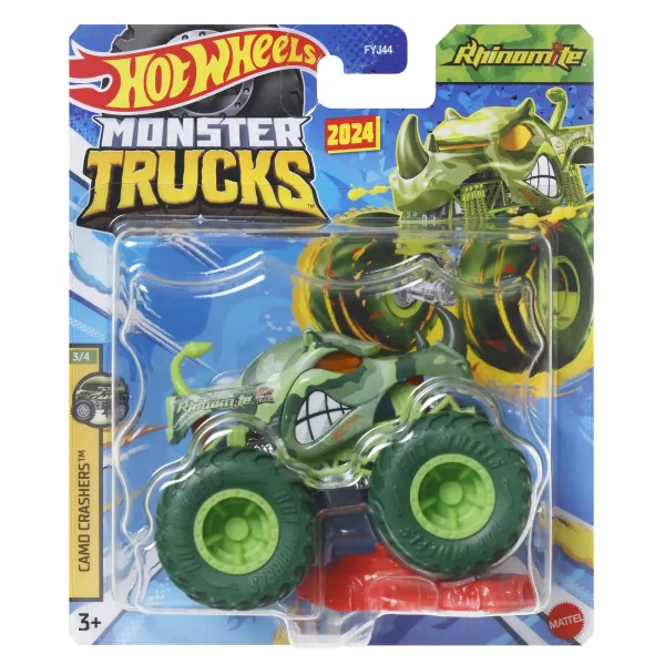 Hot Wheels Monster Trucks: Rhinomite kisautó, 1:64