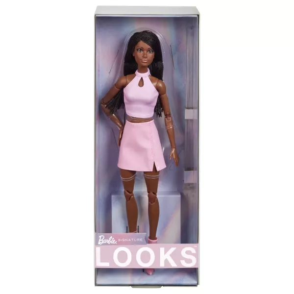 Barbie Looks: Pasztell kollekció - Barbie baba rózsaszín ruhában
