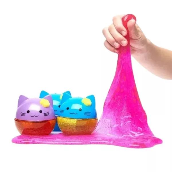 Okto Lovin: slime parfumat în cutie în formă de cap de pisică - 110 ml, diferite