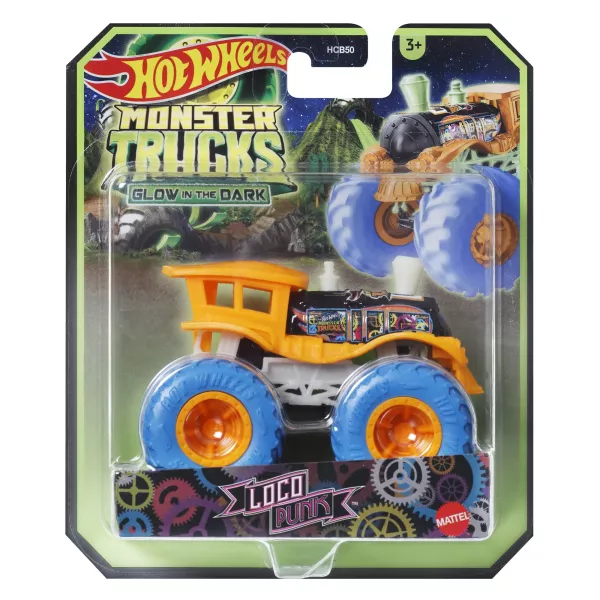 Hot Wheels: Monster Trucks care luminează în întuneric - Loco Punk