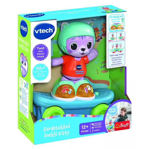 VTech:Jucăria pentru bebeluși Skateboarding Kitten Baby
