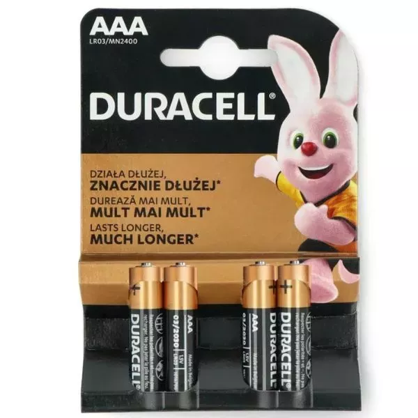 Duracell: AAA baterii - 4 buc