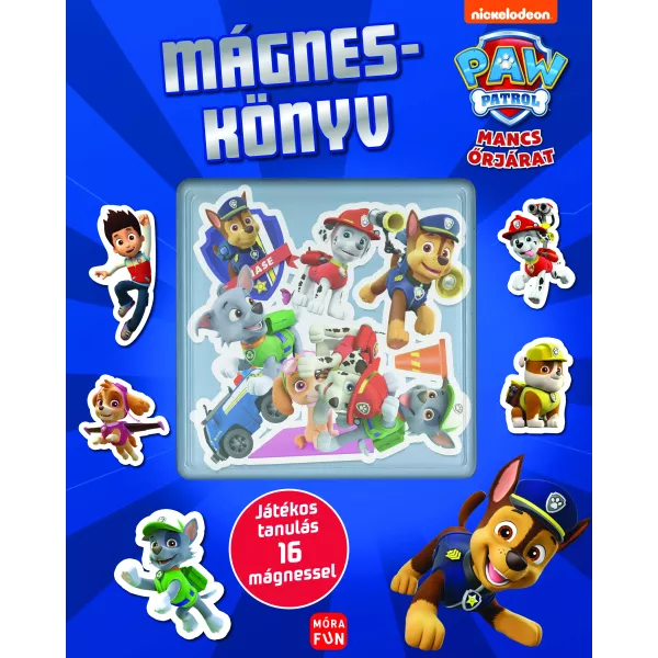 Paw patrol: carte magnetică - cu 16 magneți