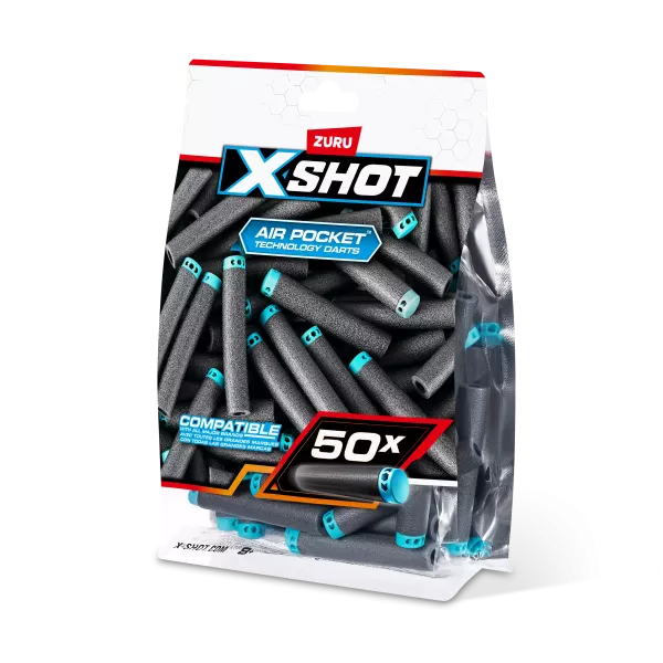 X-Shot: Excel proiectile de burete - 50 buc