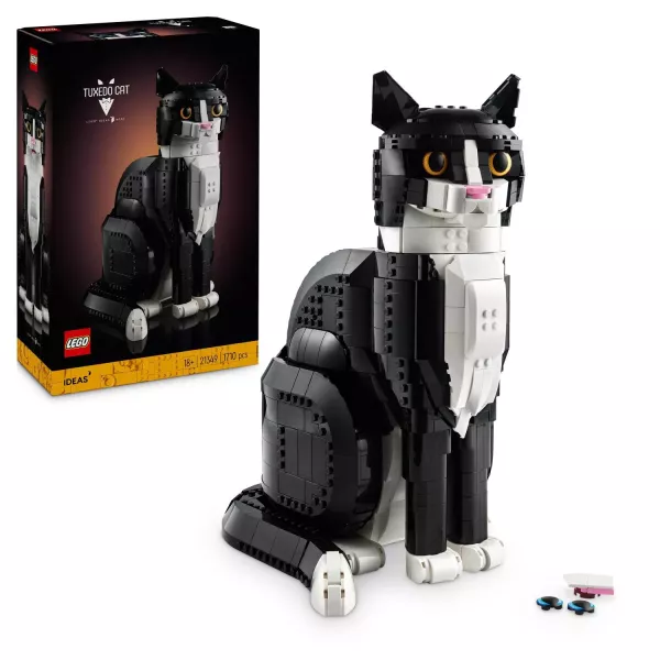 LEGO® IDEAS: Fekete-fehér macska 21349