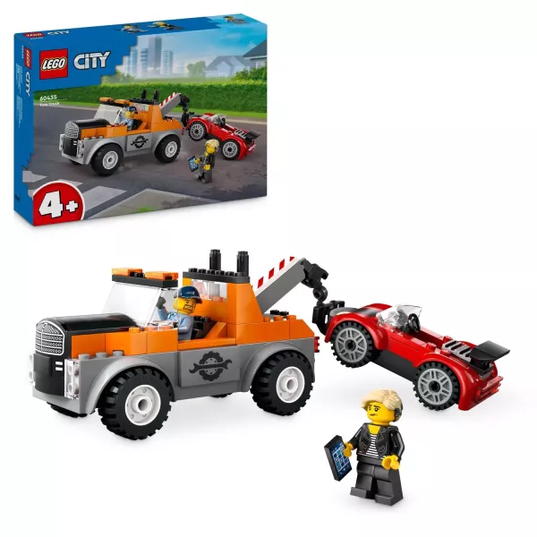 LEGO® CITY: Camionetă de tractare și mașină sport 60435