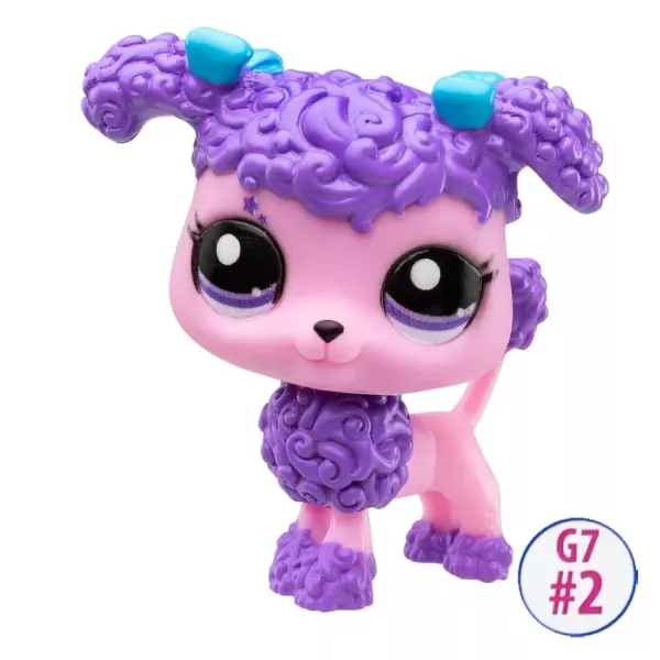 Littlest Pet Shop: figura #2 - caniche morado