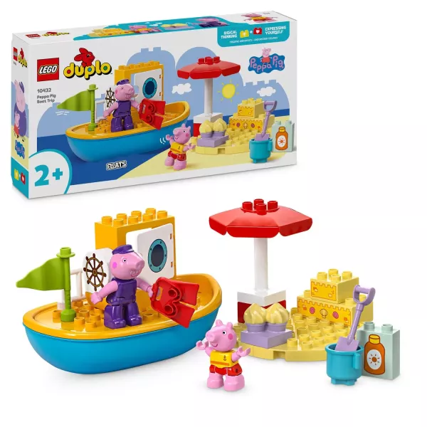 LEGO® DUPLO®: Excursia cu barca a Purcelușei Peppa 10432