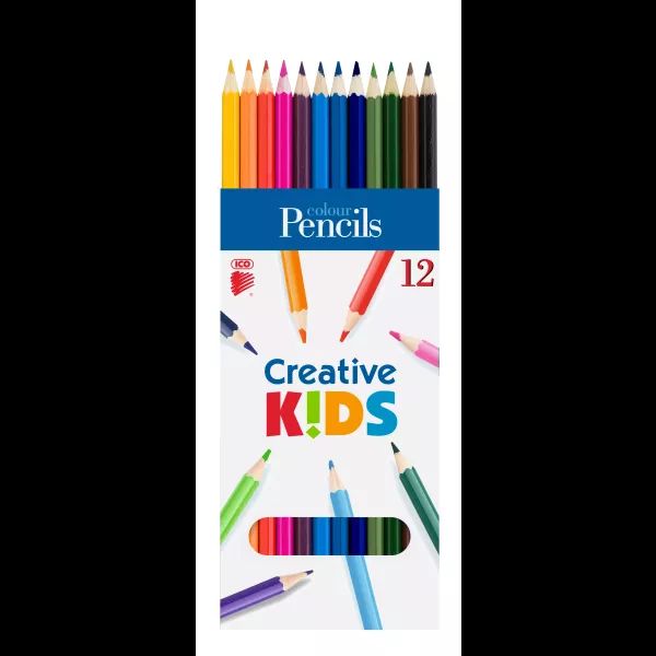 ICO Creative Kids: Hatszögletű színes ceruza - 12 db-os akciós termékkép 1