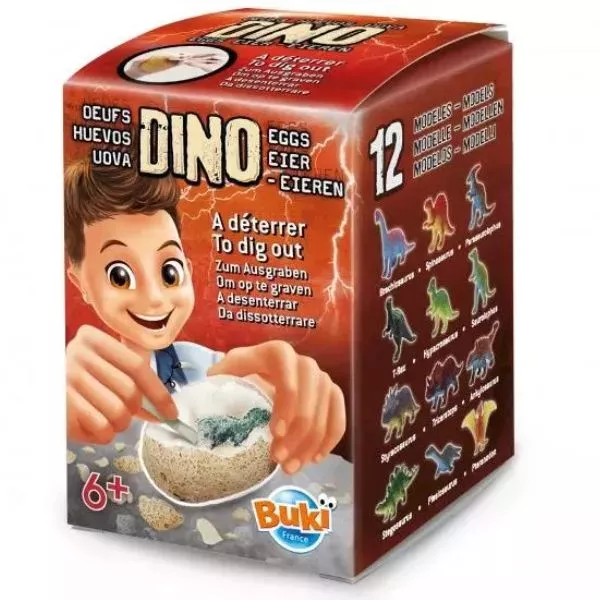 Buki: Dinossauro Surpresa no Ovo - vários tipos