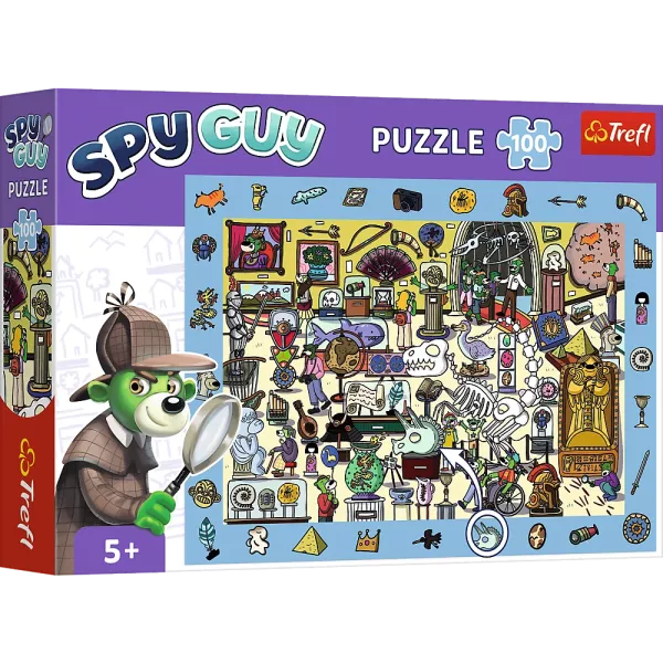 Trefl: Spy Guy Múzeum nyomozós képkereső puzzle - 100 darabos