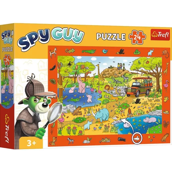 Trefl: Spy Guy puzzle Safari - 24 piese