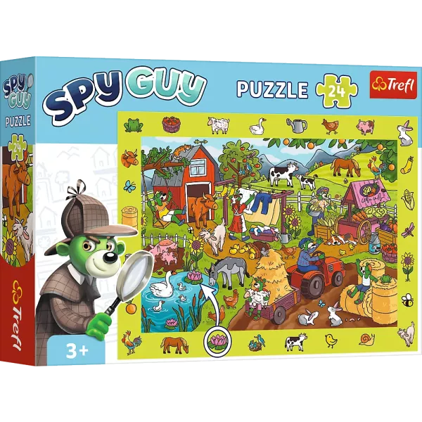 Trefl: Spy Guy Farm nyomozós képkereső puzzle - 24 darabos