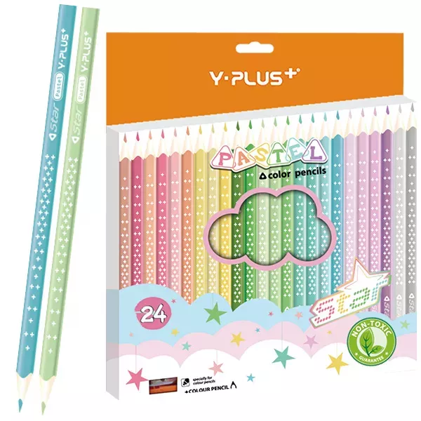 Y-Plus+: Színes ceruza - 24 db-os
