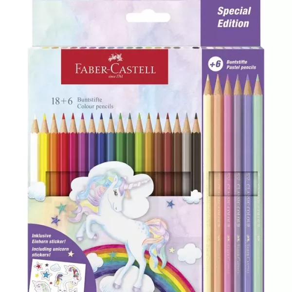 Faber-Castell: Set di matite colorate - 18 + 6 pezzi