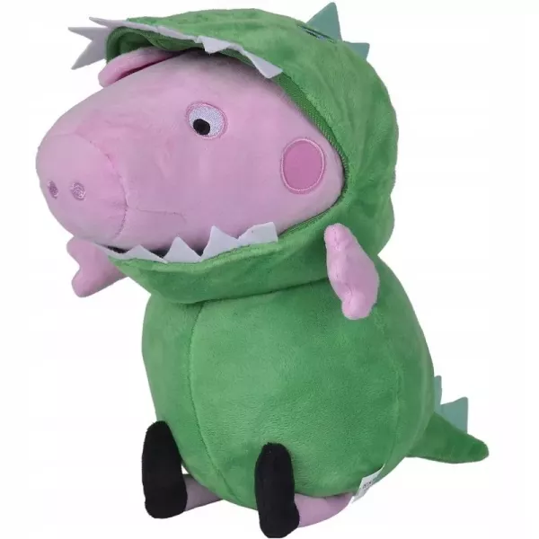 Peppa pig: George în costum de dinosaur - 28 cm