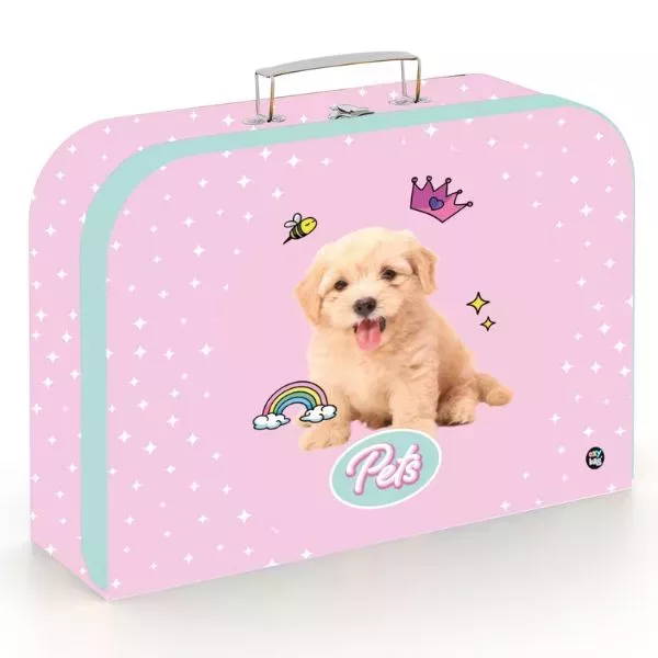 Oxybag: Kiskutya mintás tárolóbőrönd, A4