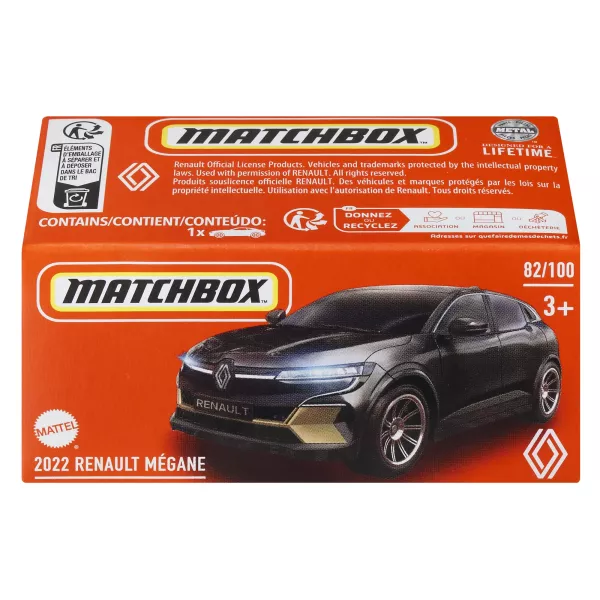Matchbox: 2022 Renault Megane kisautó papírdobozban