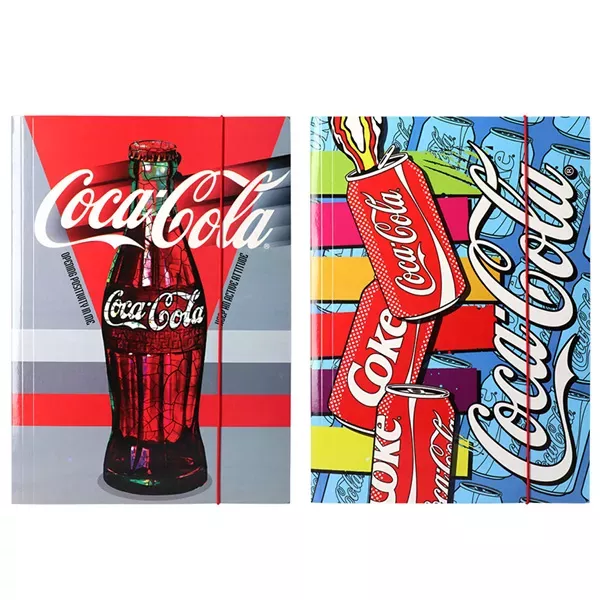 Coca-Cola: Elastik mappe - A4, flere typer