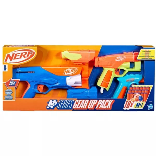 Nerf: N Series Gear Up Pack set de blastere - 3 buc