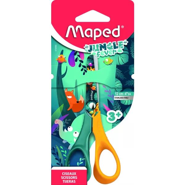 MAPED: Jungle Fever óvodai olló - 12 cm, többféle