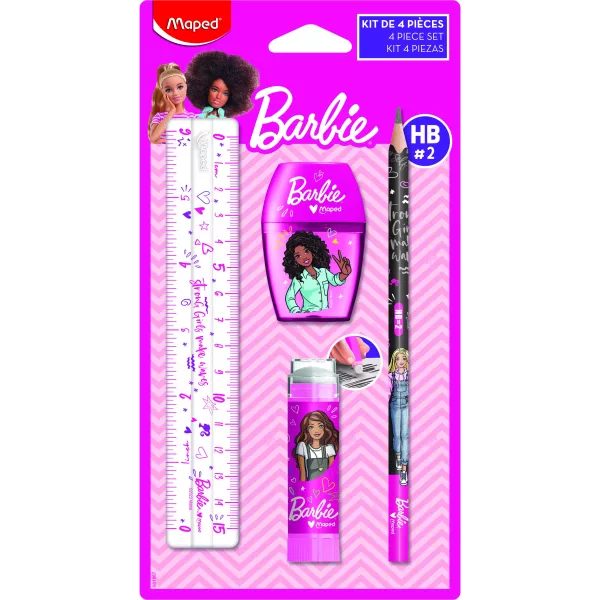 MAPED: Barbie set școlar - 4 buc