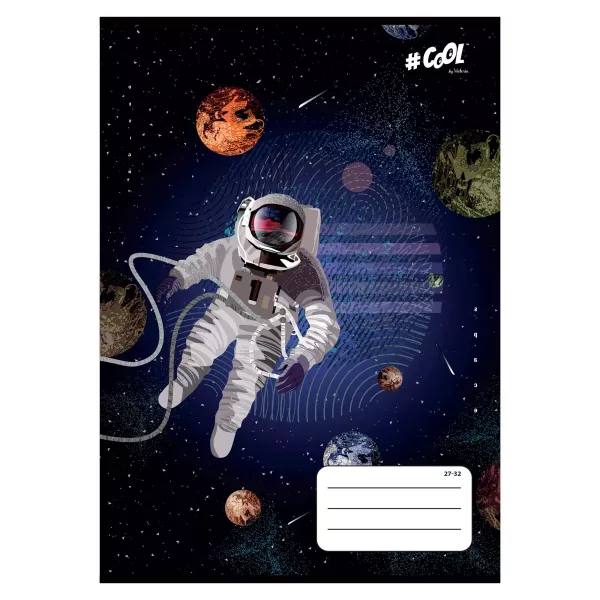 Cool by Victoria: Űrhajós mintás négyzetrácsos füzet, A5 - többféle