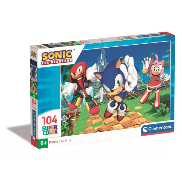 Clementoni: Sonic ariciul puzzle - 104 piese
