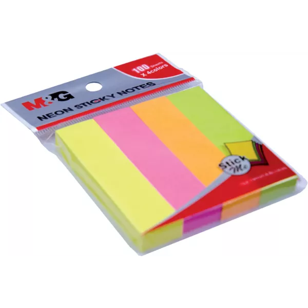 M&G: Neon színű oldaljelölő - 400 db-os