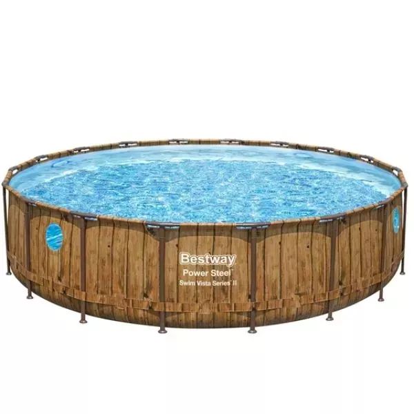 Bestway: Power Steel Swim Vista fémvázas medence szett - 549 x 122 cm 56977 akciós termékkép 1