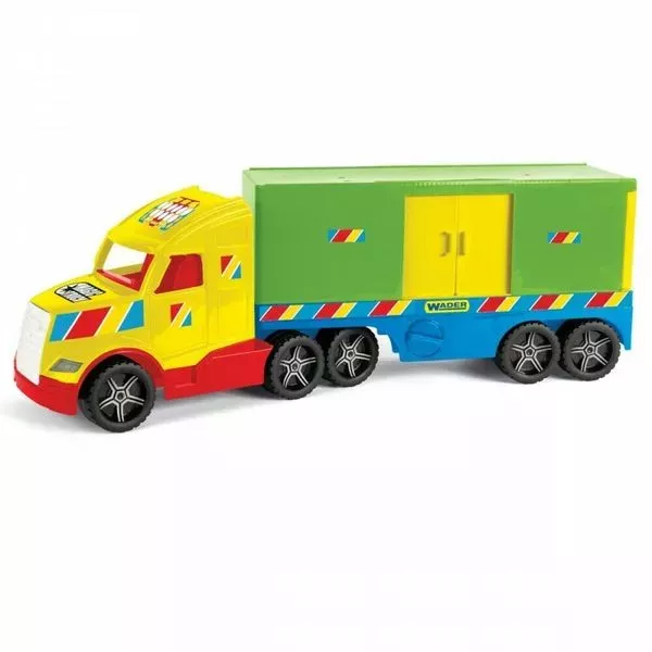 Wader: Magic Truck Basic konténerkamion, 79 cm - CSOMAGOLÁSSÉRÜLT