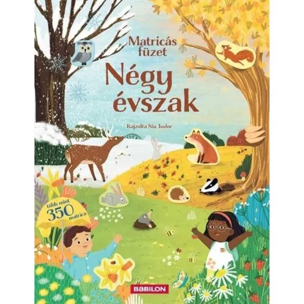 Matricás füzet - Négy évszak - Több mint 350 matrica